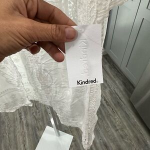 Kindred white lace kimono